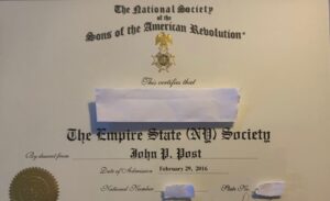 S.A.R lineage certificate
